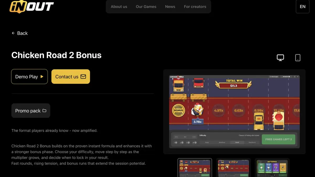 Chicken Road 2 Bonus screenshot