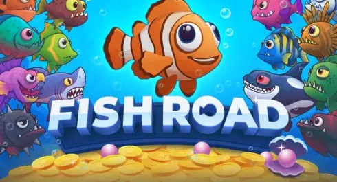 Fish Road screenshot 2 - mid-run multiplier and Jackpot Shell