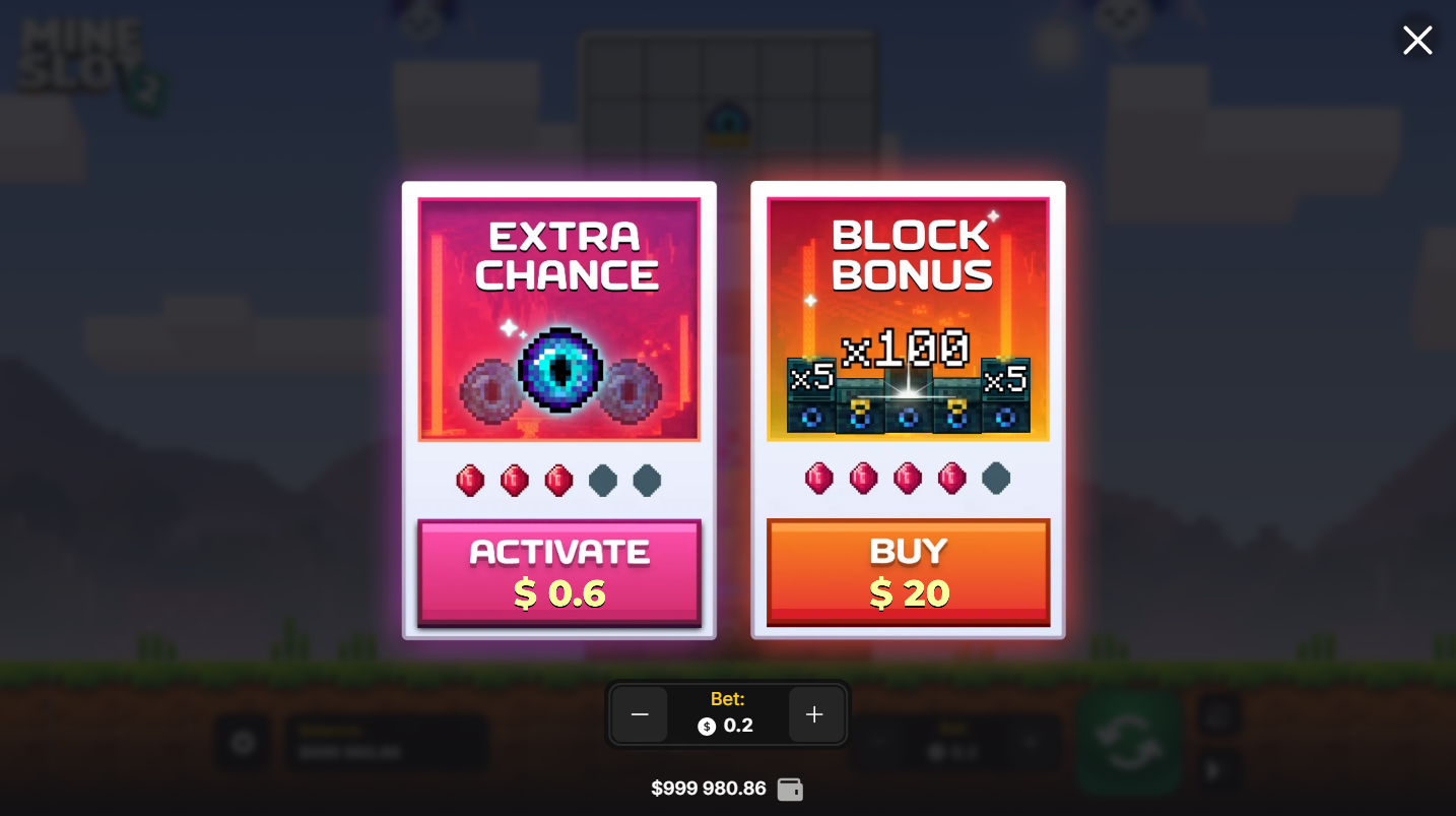 Mine Slot 2 screenshot 2 - scratchcard minigame triggering free spins