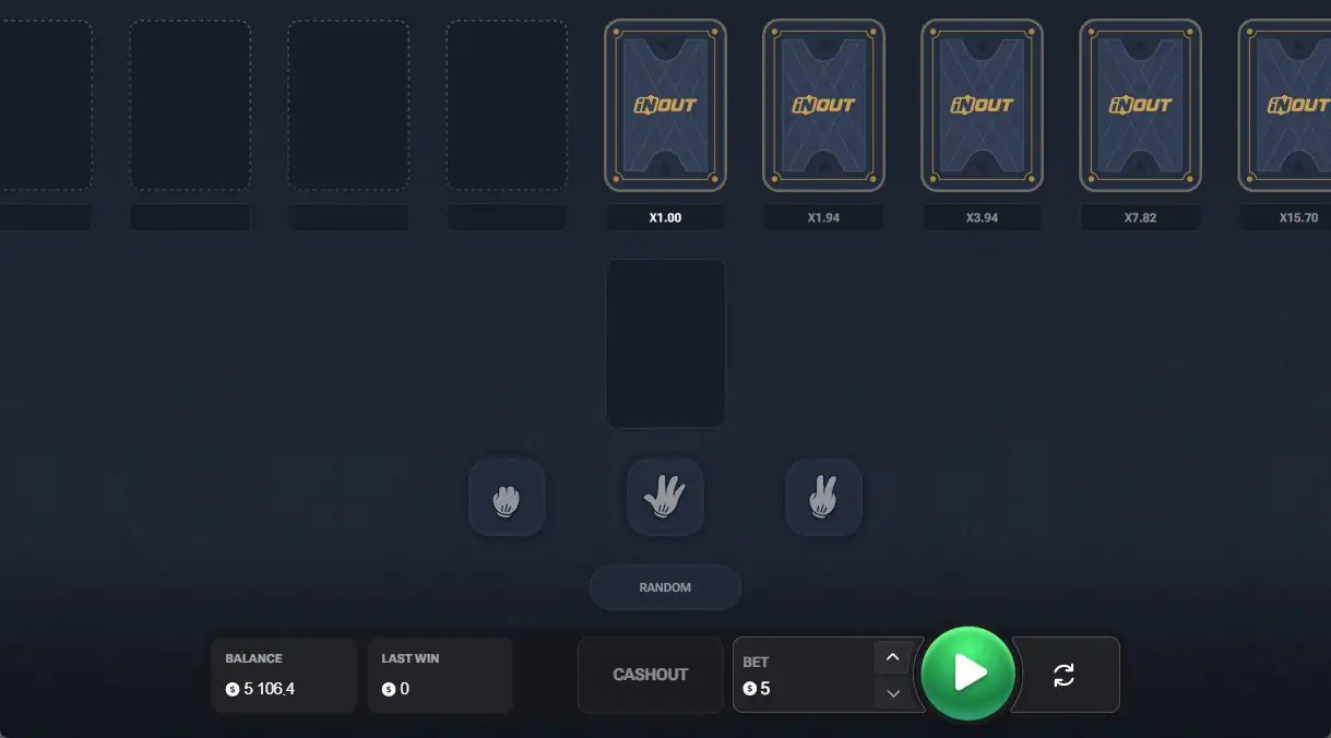 Rock Paper Scissors screenshot 2 - branded logo screen with rock, paper, and scissors hand icons