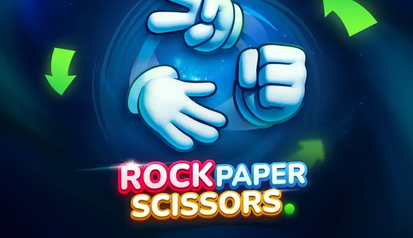 Rock Paper Scissors screenshot 3 - fresh round with unrevealed InOut Games branded cards on the ladder